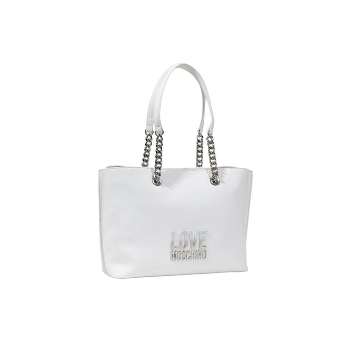 Love Moschino White Polyethylene Handbag