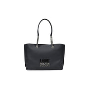 Love Moschino Gray Polyethylene Handbag