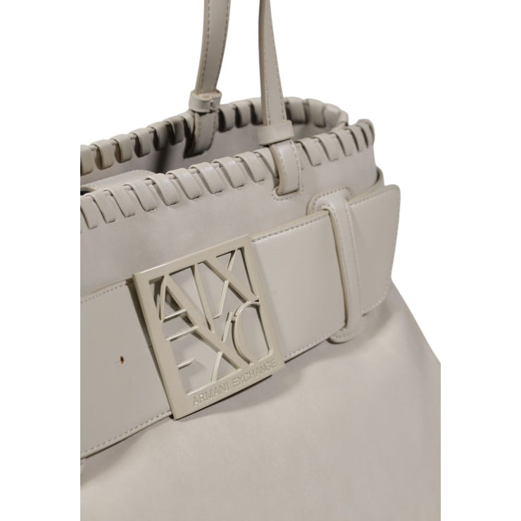 Armani Exchange Beige Polyester Handbag