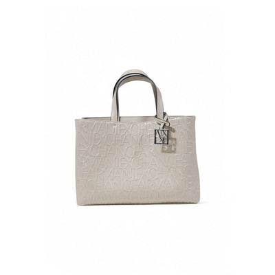 Armani Exchange Beige Synthetic Leather Handbag