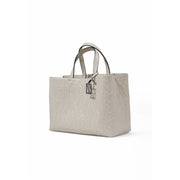 Armani Exchange Beige Synthetic Leather Handbag