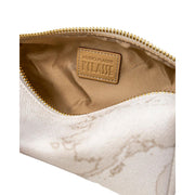 Alviero Martini Prima Classe White Cotton Leather Accessory