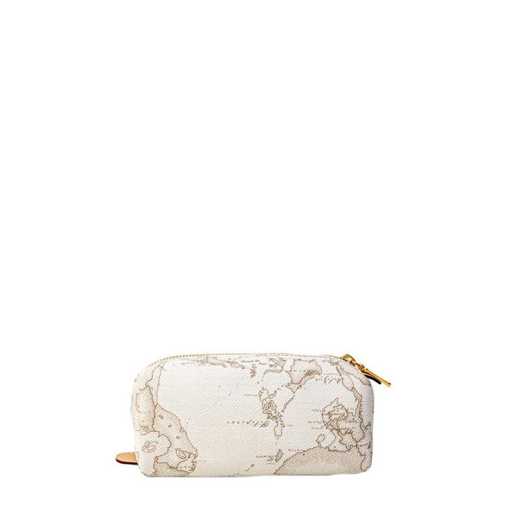 Alviero Martini Prima Classe White Cotton Leather Accessory