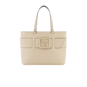 Armani Exchange Beige Polyethylene Handbag