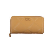 Calvin Klein Elegant Brown Polyester Wallet with RFID Block