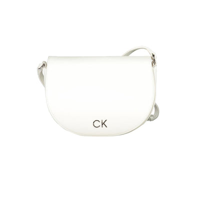 Calvin Klein White Polyethylene Handbag