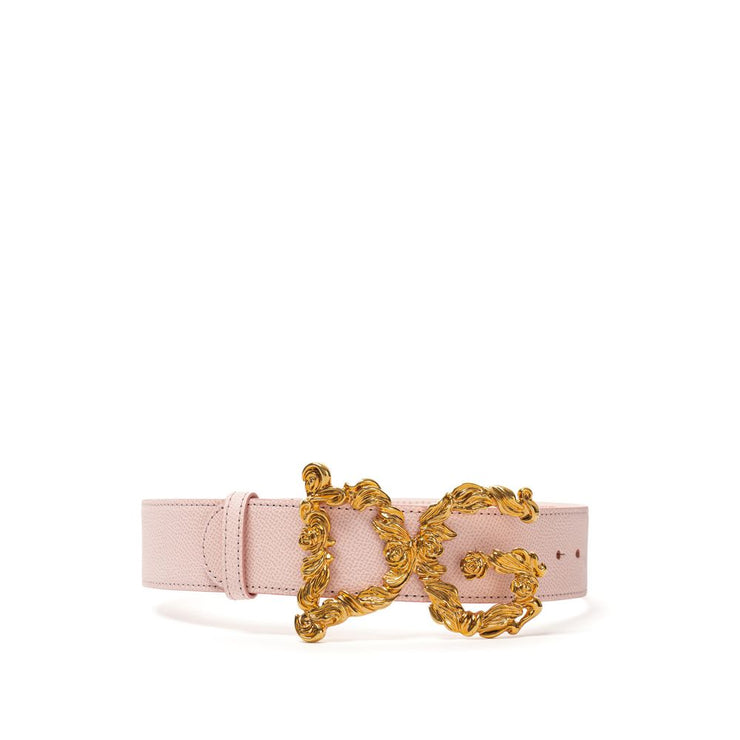 Dolce & Gabbana Pink Leather Belt