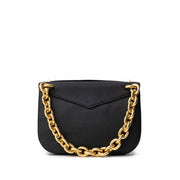 Bottega Veneta Black Leather Shoulder Bag