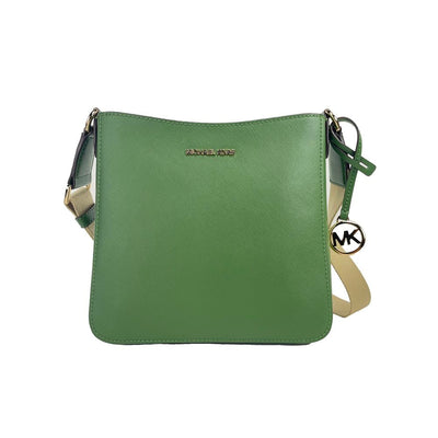 Michael Kors Green Saffiano Leather Crossbody Bag