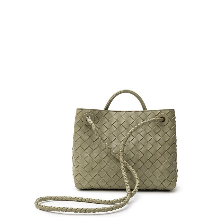 Bottega Veneta Green Leather Handbag