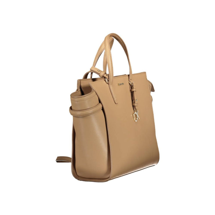 Calvin Klein Beige Polyester Women Handbag