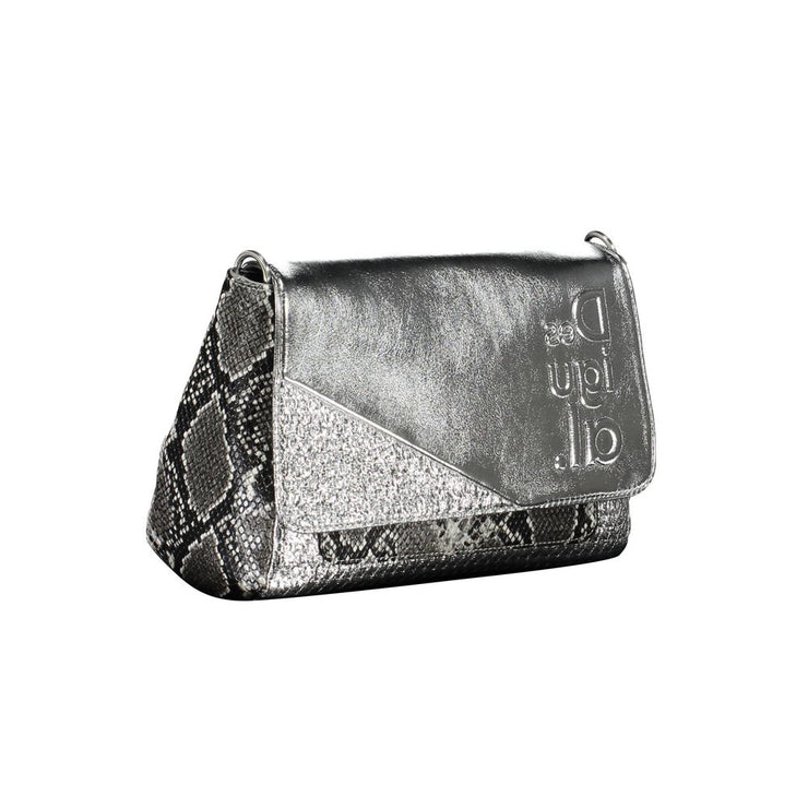 Desigual Silver Polyethylene Women Handbag