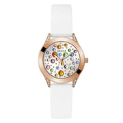 Guess White Silicone Watch