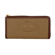 Prada Brown Leather Women's Wallet