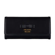 Prada Black Leather Leather Leather Wallet