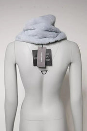 Dolce & Gabbana Powder Blue Mink Fur Neck Warmer Scarf