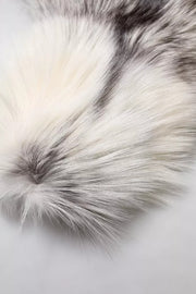 Dolce & Gabbana White Fox Fur Neck Wrap Warmer Winter Scarf