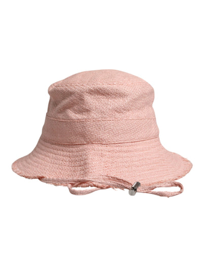 Dolce & Gabbana Pink Cotton Wide Brim Bucket Hat