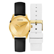 Guess Black Leather Watch